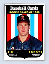 1989 Baseball Cards Magazine '59 Topps Replicas #64 Jim Abbott California Angels