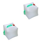2 PCS Water Container Storage Wasser Beutel Faltbar Wasservorratsbehälter