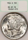 1944-D Mercury Dime — photo from another recent sale