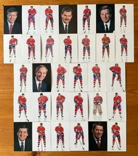 1991-92 Canadiens Montréal Postcard 32/32 Patrick Roy, Chris Nilan John Leclair.