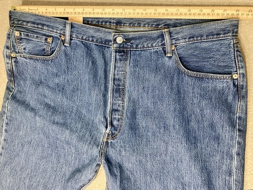 Levis 501 Jeans Herren 44x30 Original Fit Straight Leg Button Fly Denim NEU Neu mit Etikett - Bild 9 von 15