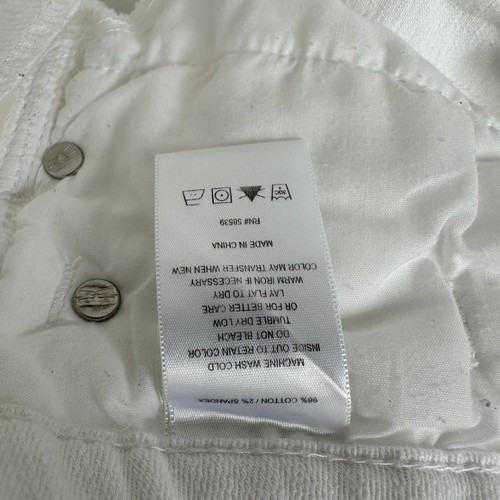 Pantalones de mezclilla Kut From The Kloth para mujer 14 blancos Nicole Crop Capris Coastal Beachy - Imagen 5 de 17