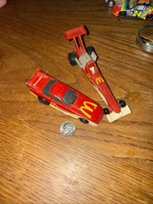 Vintage 1992-1993 McDonald  s Hot Wheels Red Race Cars Dragster Stock Car NASCAR