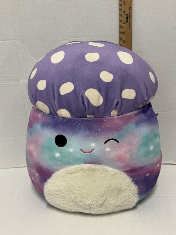Squishmallows Unai The Mushroom Galaxy 16" Large Soft Plush Kellytoy - Used