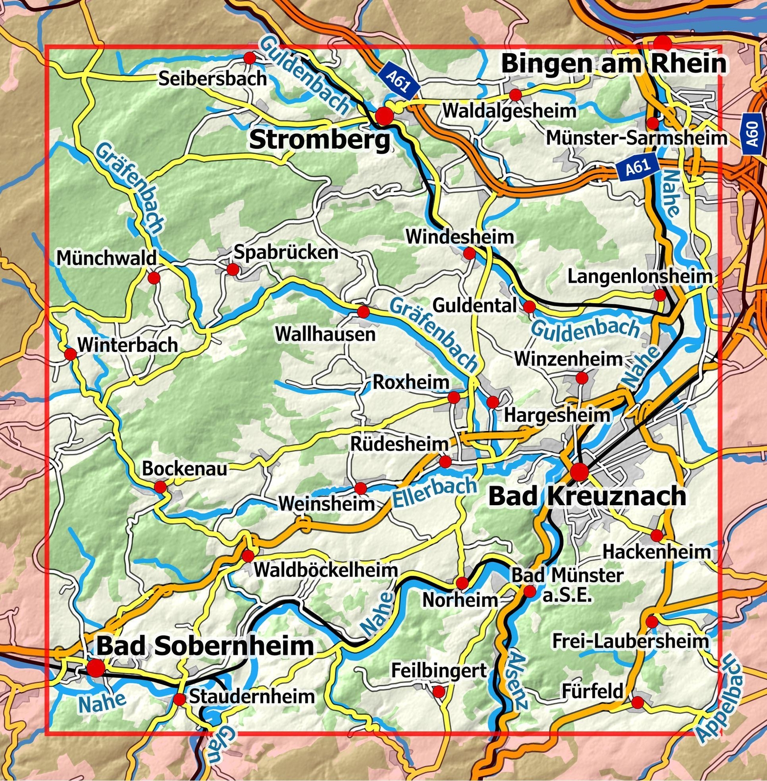 Thumbnail - Soonwald-nahe 2 - Bad Kreuznach 1:25 000 Naturnavi (land-)karte 1 S.