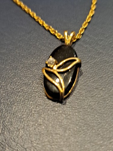 Vintage 925 Ster Silver Black Onyx 20" Necklace w/Pierced Earrings Size 6 Ring - Picture 7 of 7