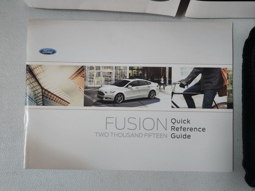 2015 FORD FUSION OWNERS MANUAL SET GUIDE w/case OEM - Foto 5 di 6
