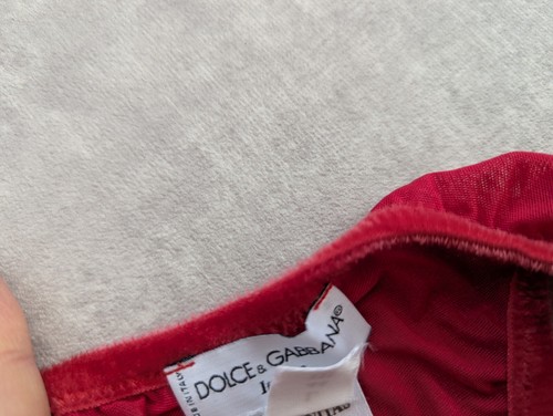 Dolce & Gabbana Thong Womens Large Red Intimo Le Bonitas Knickers Rouge L 44 - Picture 6 of 9