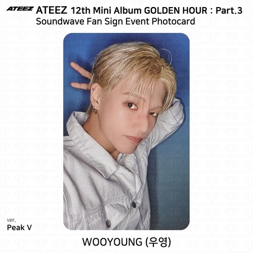 ATEEZ 12th Mini Golden Hour Part.3 Soundwave Fan Sign Event Photocard KPOP K-POP - Bild 8 von 17
