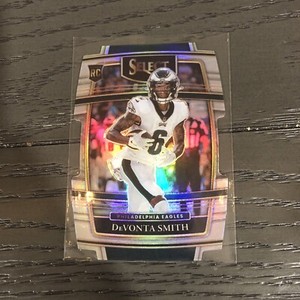 2021 Panini Select - Concourse Silver Prizm Die-Cut #49 Devonta Smith (RC)