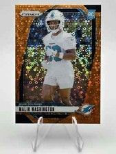 2024 Panini Prizm Football #371 Malik Washington Orange Disco Prizm Rookie (RC)