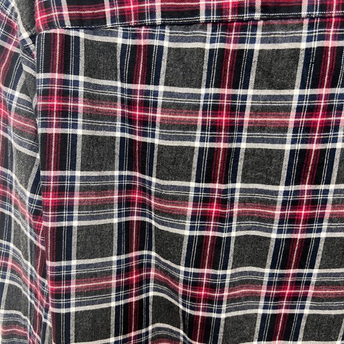 UNTUCKit Franela a Cuadros Manga Larga Abotonada Para Hombre X-Grande Gris/Negro/Rojo/Blanco - Imagen 6 de 6