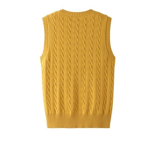 Men Tops Jumper Vest Sleeveless Sweater Waistcoat V-neck Pullover Knitted Tank - Picture 4 of 28