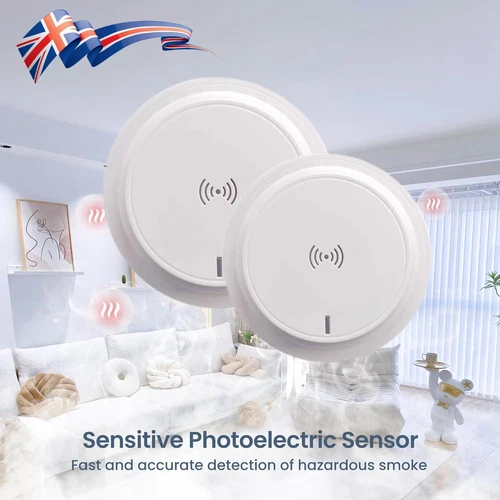10 Year Life Smoke Alarm with Test Silence Button FireAngel Fire Alarm