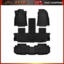 J501SXC030 NEW All Weather Floor Liner Mats Black For 2019-2023 Subaru Ascent