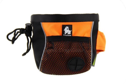 Dog Training Treat Bag with Wide Opening and Drawstring Close - Fluro Orange - Picture 3 of 9