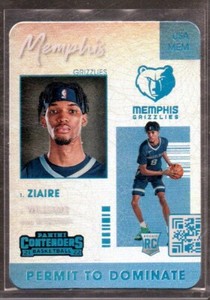 2021-22 Contenders Ziaire Williams Permit To Dominate SSP Memphis Grizzlies