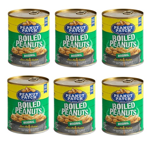 6 Cans Peanut Patch Original Canned Boiled Peanuts Gluten Free Size 25 oz 6-pck - Picture 6 of 24