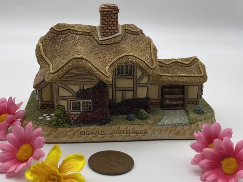 Retro 1990s DAVID WINTER Ornamental Ceramic Cottage Fair-well Cottage BOXED - Picture 7 of 8