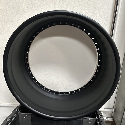 22”x7.5”Inner Step Lip Barrel Satin Black fits 3pc. Wheel Esr,Asanti,ag,Adv1 - Picture 2 of 6