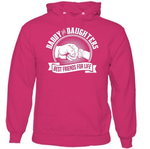 Daddy and Daughters Best Friends For Life Mens Funny Fathers Day Hoodie Gift - Picture 5 of 18