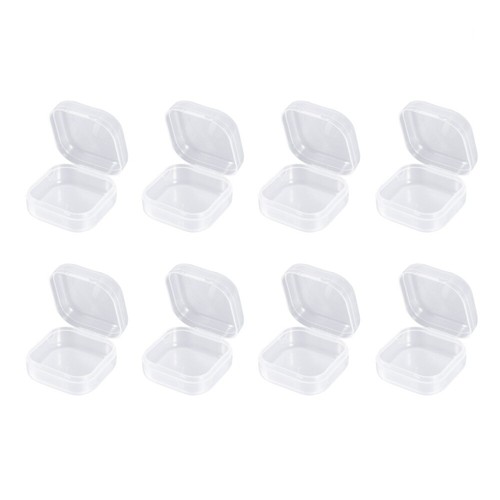 Contenitore contenitore rettangolare con coperchio 24 pezzi piccolo in plastica - Foto 5 di 11