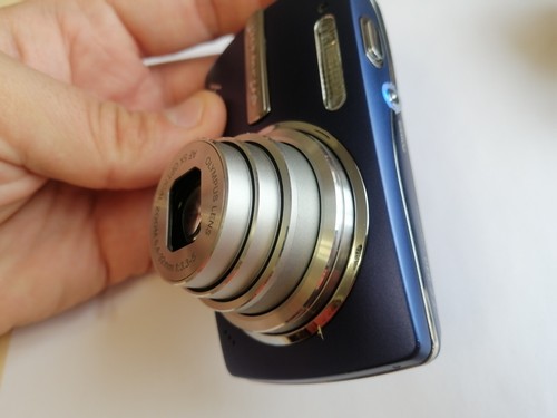 AS IS Olympus MJU 840 m840 12.1MP Zoom Digital photo vintage Camera Blue weather - Picture 11 of 17
