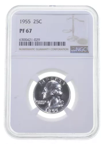 PF67 1955 Washington Quarter NGC PR Proof