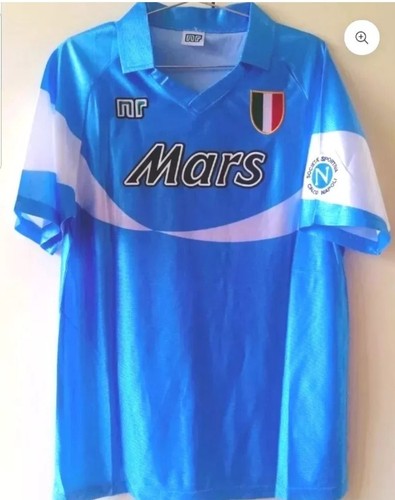 MAGLIA MARADONA 10 NAPOLI MARS 90 91 CALCIO SHIRT S M L XL XXL SCUDETTO PROMO! - Picture 2 of 8