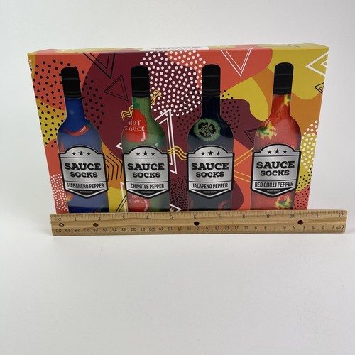 Orrsum Sock Co. Neuheit Socken Herren heiße Sauce neu im Karton Größe 8-12 vier Paar - Bild 8 von 9