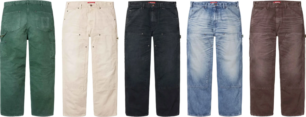Supreme Worn Double Knee Painter Pant 5colors SS25 | eBay