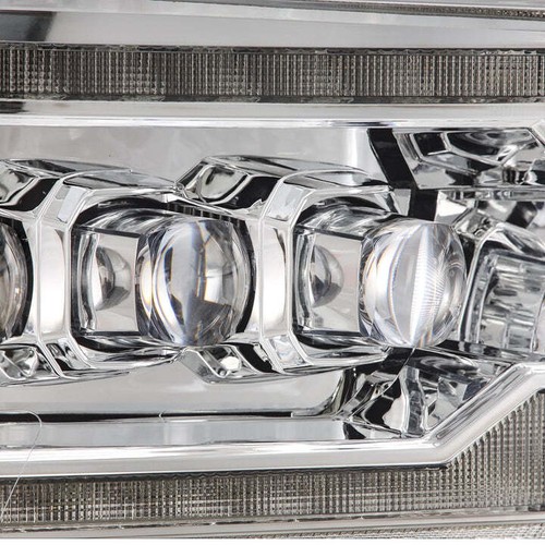 AlphaRex For 2009-2018 Ram MK 2 Style NOVA LED Projector Headlights Lamps Chrome - Picture 2 of 8