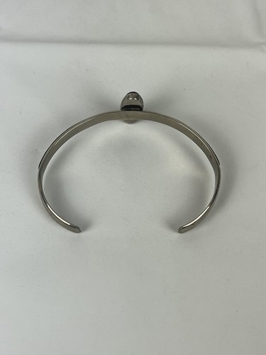Zuni Indian Native American Multi Gemstone Inlay Signed Sterling Cuff Bracelet - Picture 3 of 6