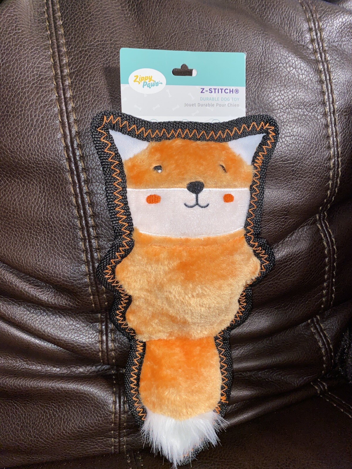 ZippyPaws Holiday ZStitch Skinny Peltz Fox Squeaky Dog Toy eBay