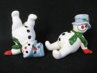 New ListingFitz & Floyd Tumbling Snowman Set of 2