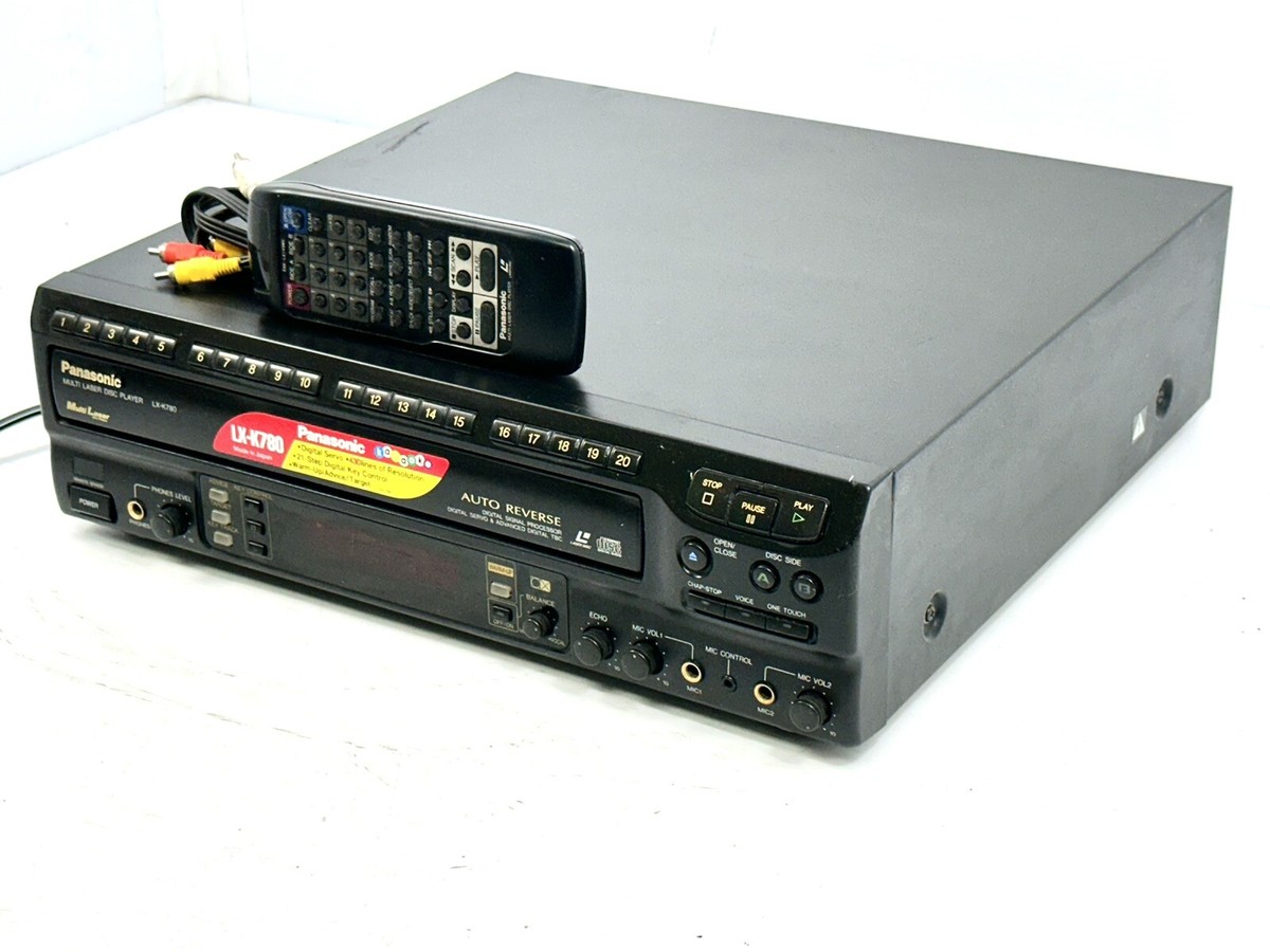 Vintage PANASONIC LX-K780 Multi-Laserdisc Player Karaoke