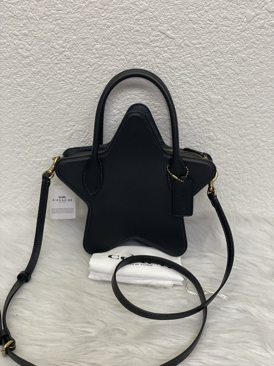 NWT Coach Star Bag In Regenerative Leather in Black With