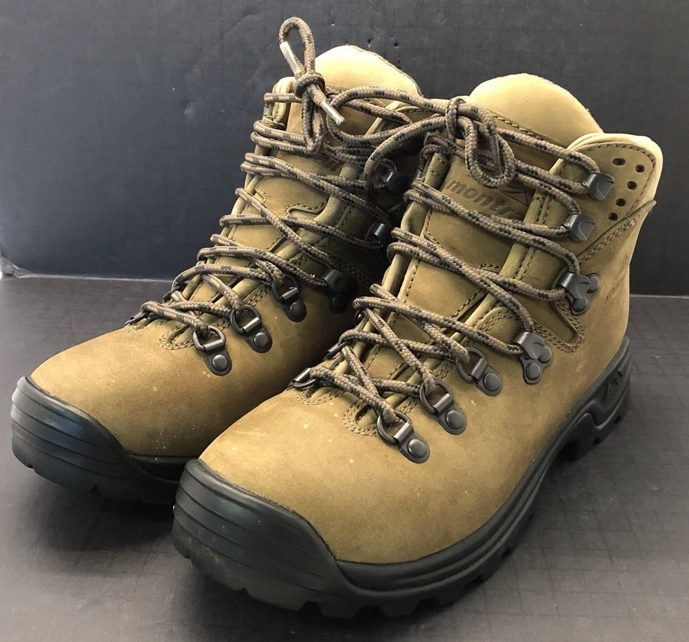Montrail Italy Hiking Trail Camp Outdoor Boots Tan Suede Leather Women's 9M