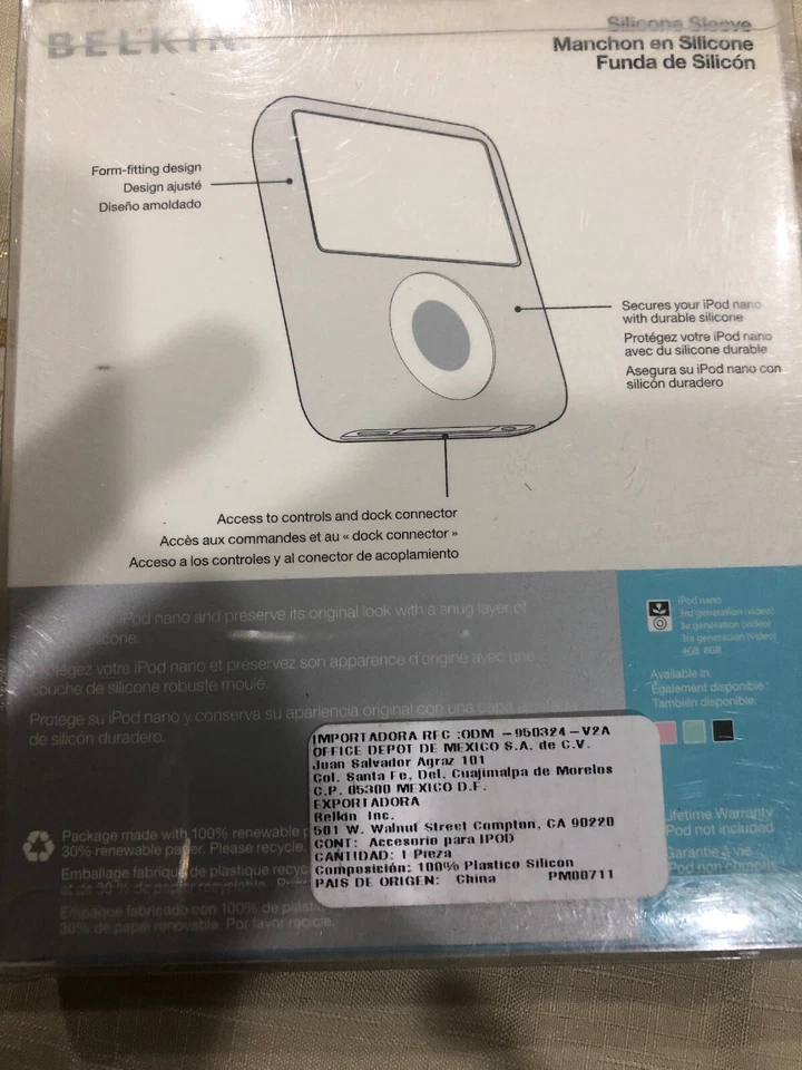 Funda de silicona Belkin para iPod Nano F8Z213tt rosa  Foto 2 de 2