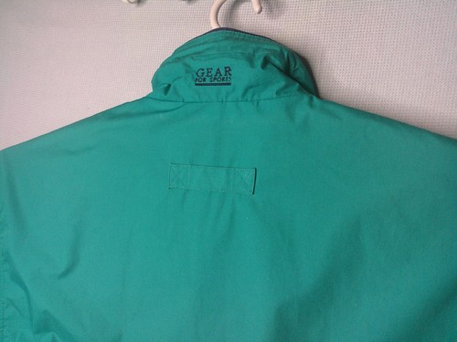 VTG Ford Jacket Mens XL Teal 80s Retro Lined Vented Almond Button Coat 90s Y2K - Picture 16 of 19