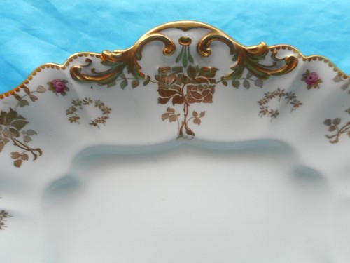 Paragon China Rosa Dorada Art Nouveau Pastel Postre 9 x Platos Boda China - Imagen 6 de 12