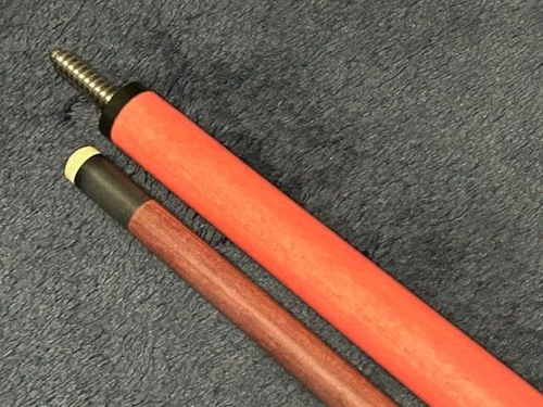 TNT Pink Stained Break Jump Pool Cue With Purpleheart Shaft. - Picture 3 of 7