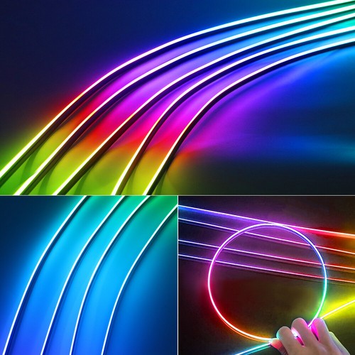 RGB LED Symphony Car Atmosphere Interior Acrylic Guide Fiber Optic Ambient Light - Picture 8 of 14