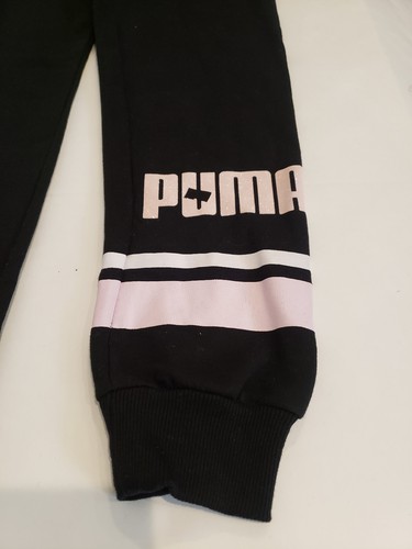 Puma Girls & Juniors Jogger, Glitter Logo, Fleece Ankle-Length Sweat Pants - Picture 18 of 19