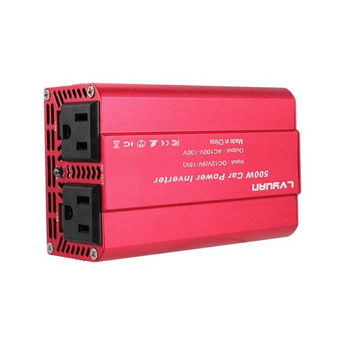 500W Car Power Inverter DC 12V to AC 110V 120V Converter Adapter Charger Outlet - Picture 3 of 12