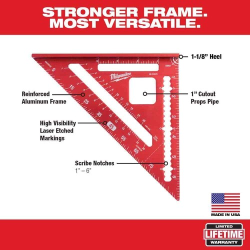 Milwaukee 7 in. Rafter Square (2-Pack) - Picture 2 of 6