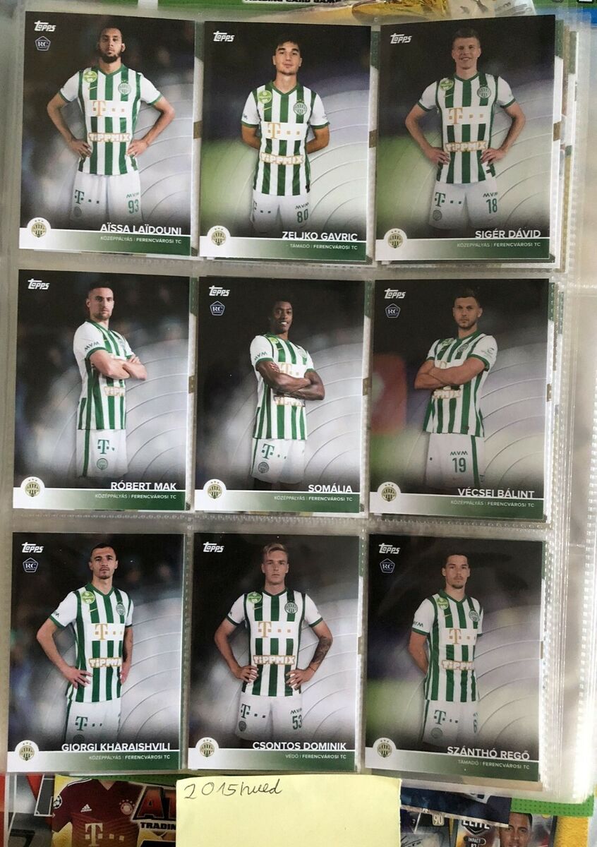 Topps Official Team set 2021/22: 50 Exclusive Cards Ferencvarosi