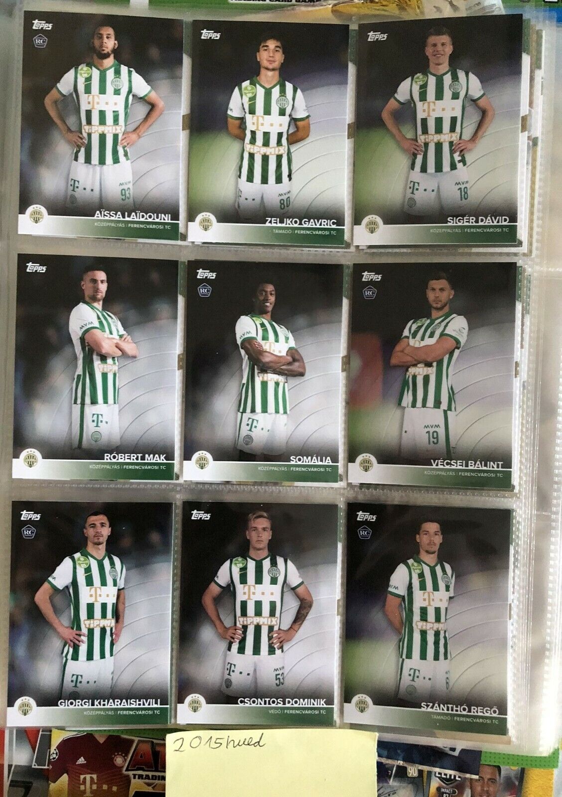 Football Cartophilic Info Exchange: Topps (Hungary) - Ferencvárosi TC  2020/2021 Gyűjtői Kártyák