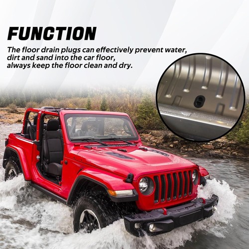 Car Floor Drain Plug Oval Rubber Floor Drain Plug Compatiable with Wrangler J... - Picture 5 of 6