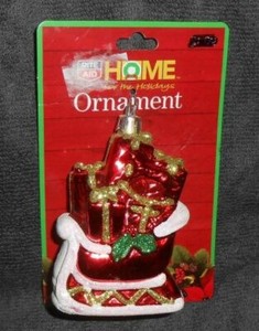 Rite Aid Home For The Holidays Red Santa Sleigh With Presents